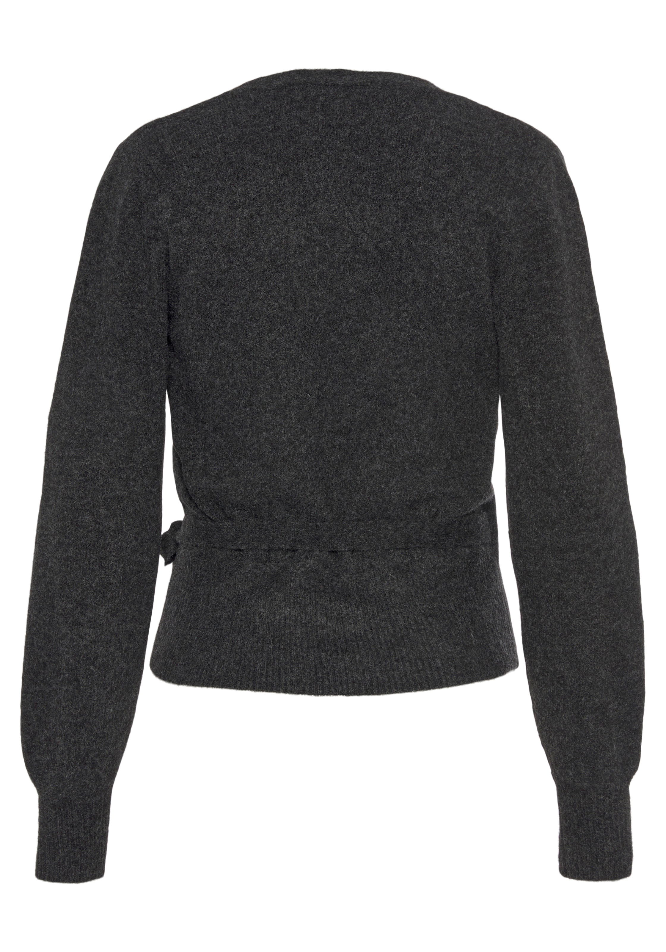 LASCANA Плетена жилетка в сиво