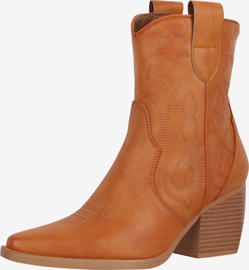 Salinyang Comwboystøvler i beige: forside