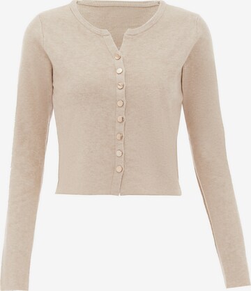 Cardigan NAEMI en beige : devant