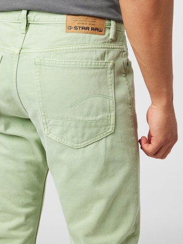 Regular Jean G-Star RAW en vert