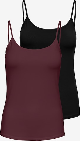 ONLY Top 'ONLLOVE' in Brown: front