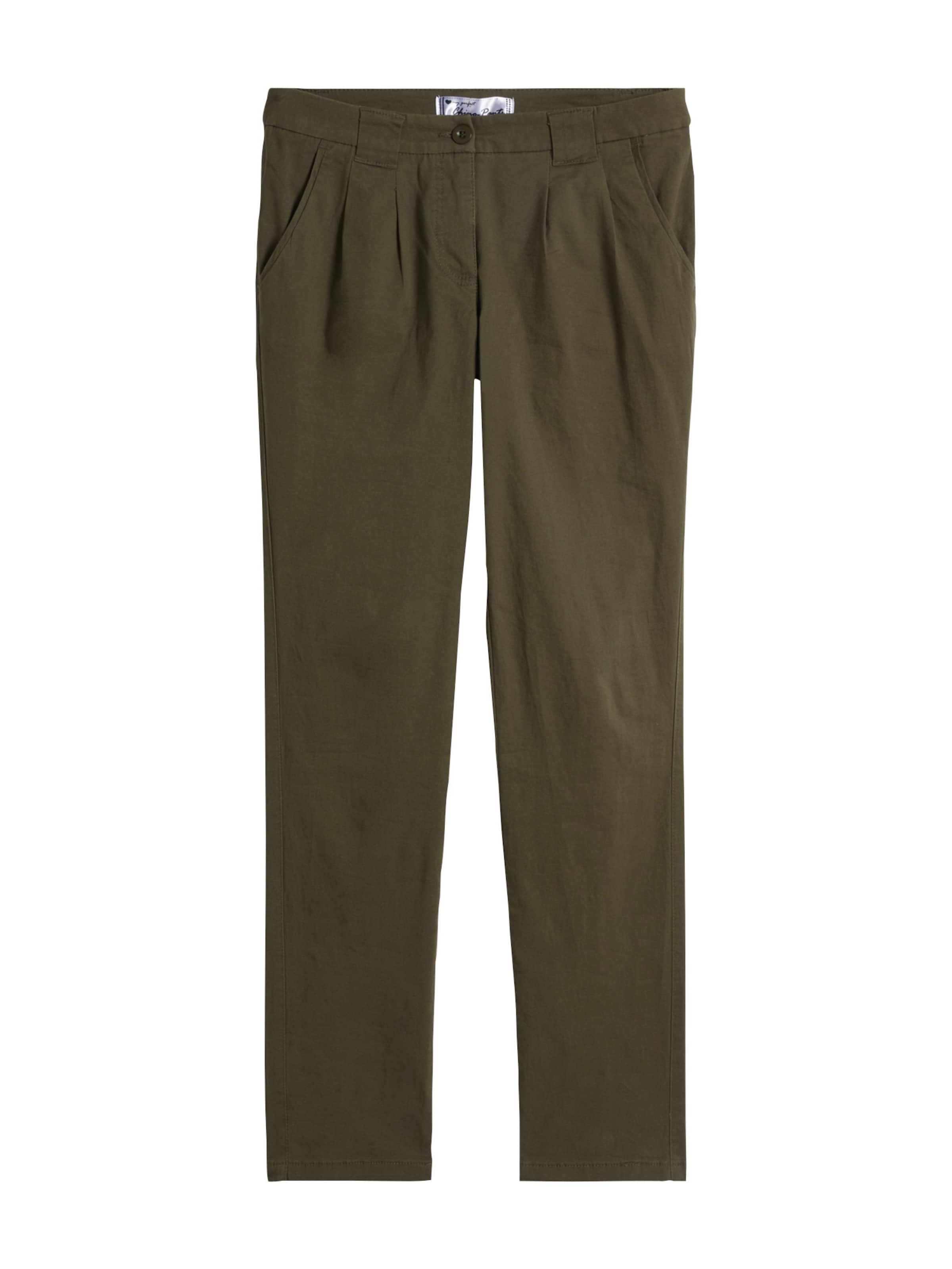 bonprix Regular Chino in Groen: voorkant