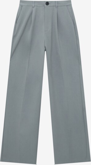Pull&Bear Plissert bukse i grå, Produktvisning