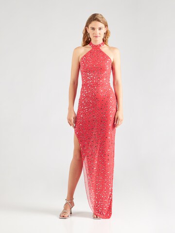 WAL G. Evening dress 'AXL' in Red: front