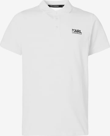balta Karl Lagerfeld Marškinėliai: priekis