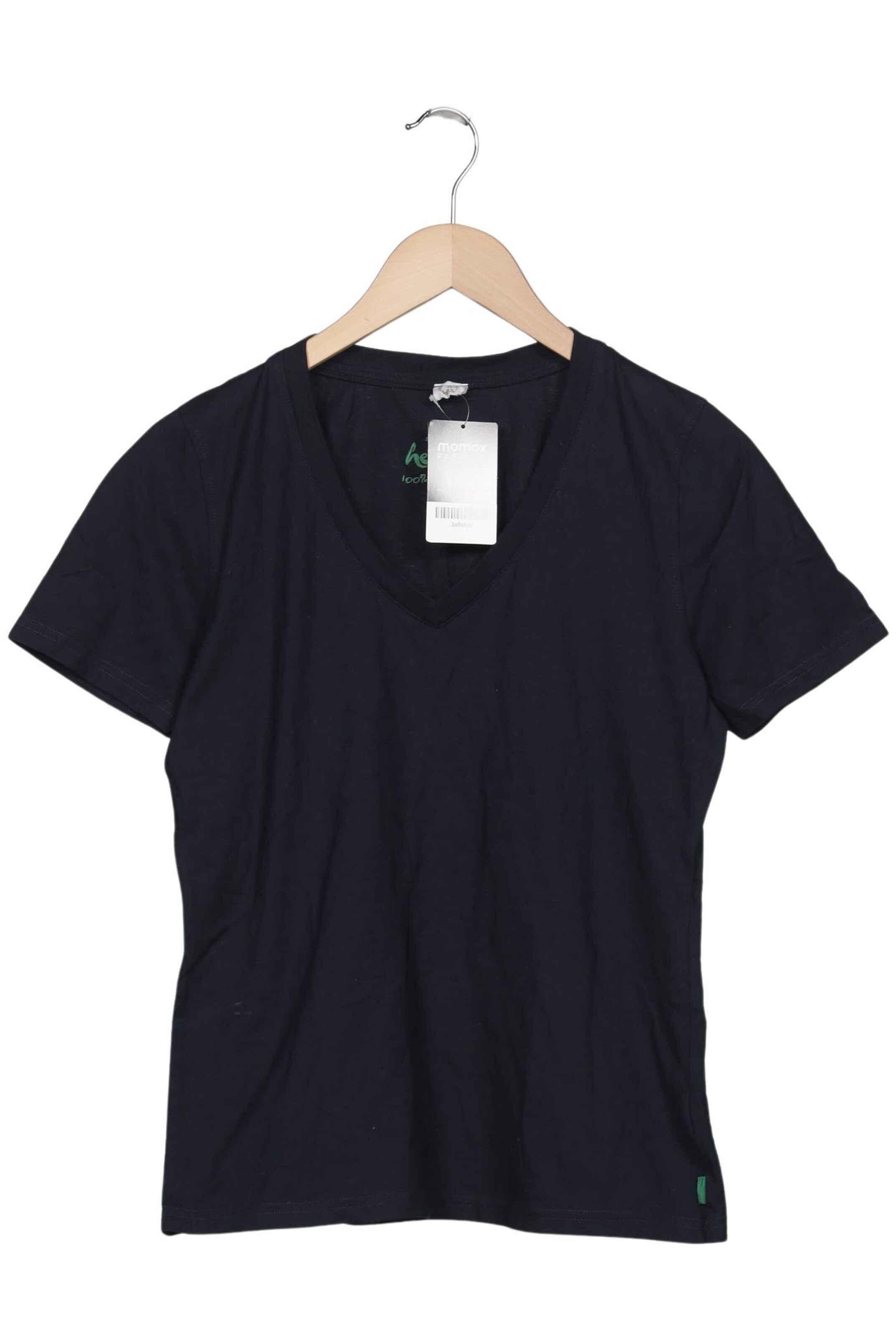 hessnatur Top & Shirt in L in Blue: front