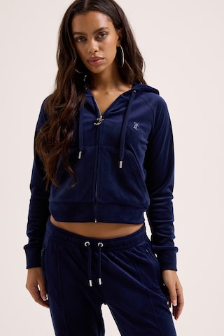 Juicy Couture Tall Кофта на молнии 'MADISON' в Синий: спереди