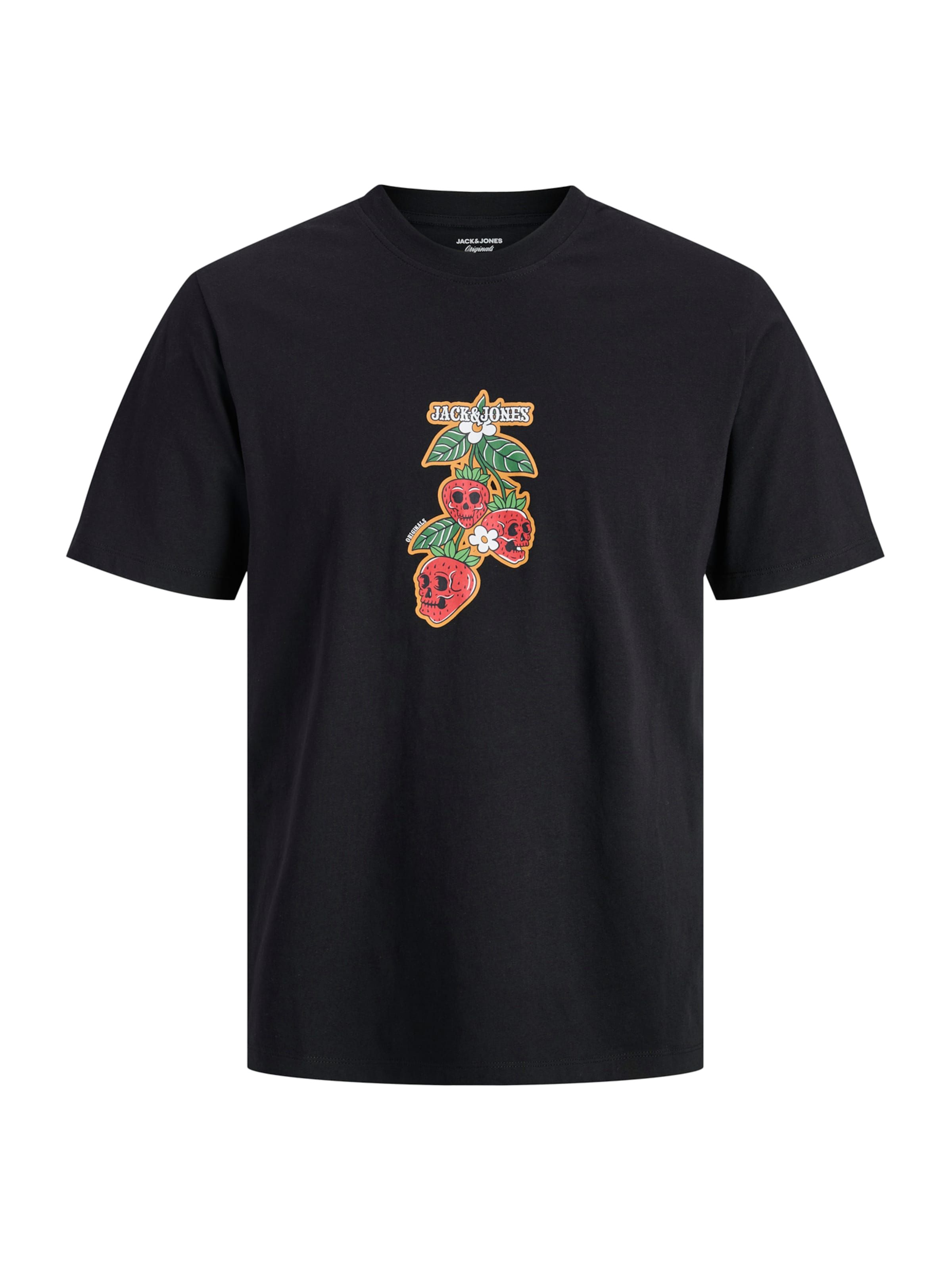 Jack & Jones Plus Shirt 'JORCATSKILLS' in Black: front