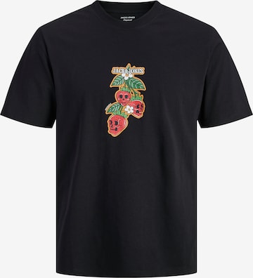 Jack & Jones Plus Shirt 'JORCATSKILLS' in Black: front
