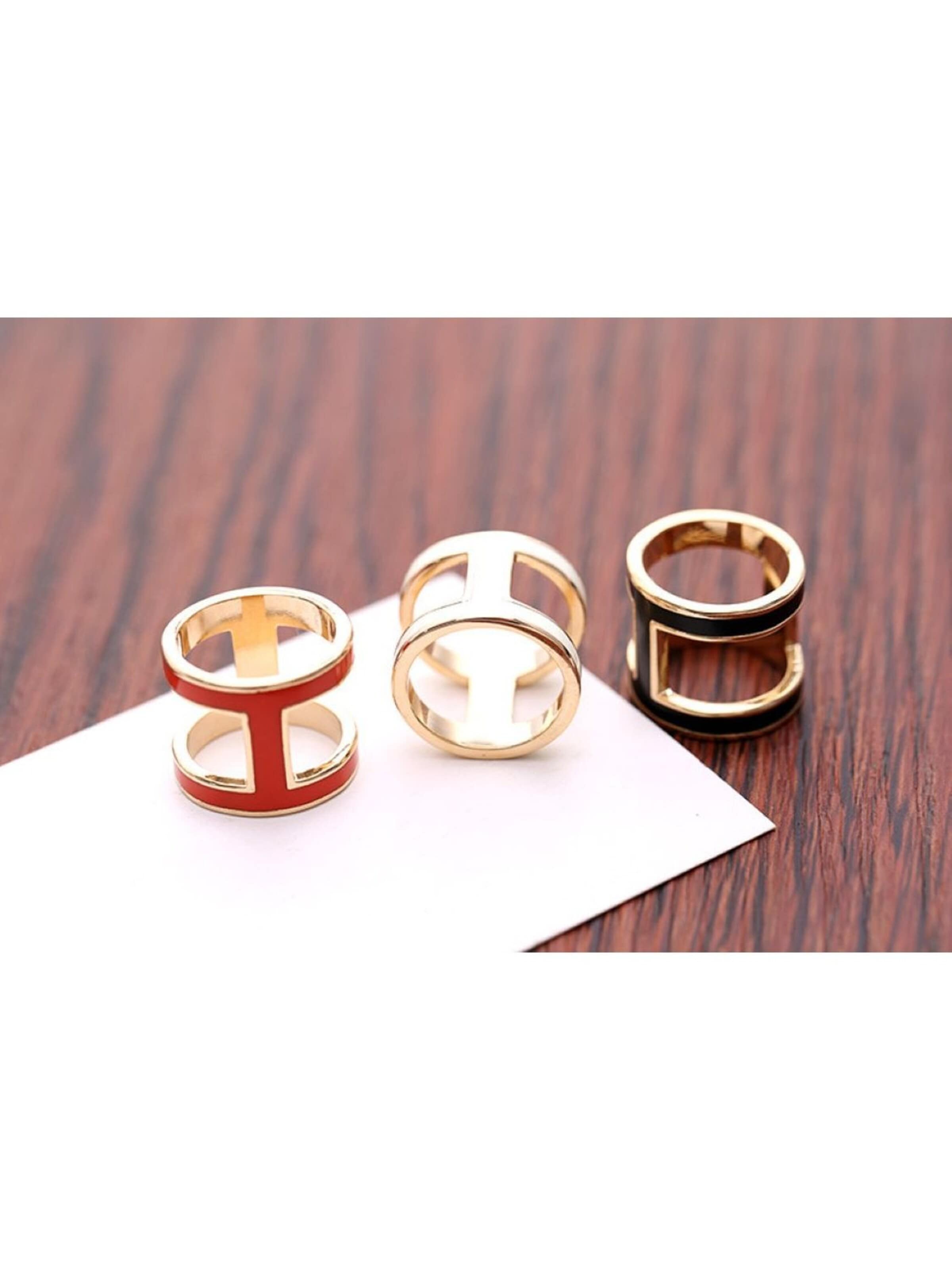 Sciarpa 'Bague H' di alberto cabale in rosso