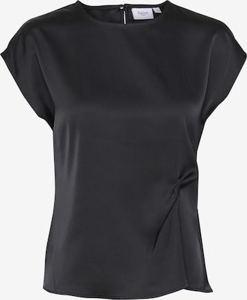 SAINT TROPEZ Bluse 'Zovi' in Schwarz: Vorderseite