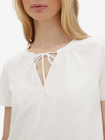 TOM TAILOR - Blusa en blanco