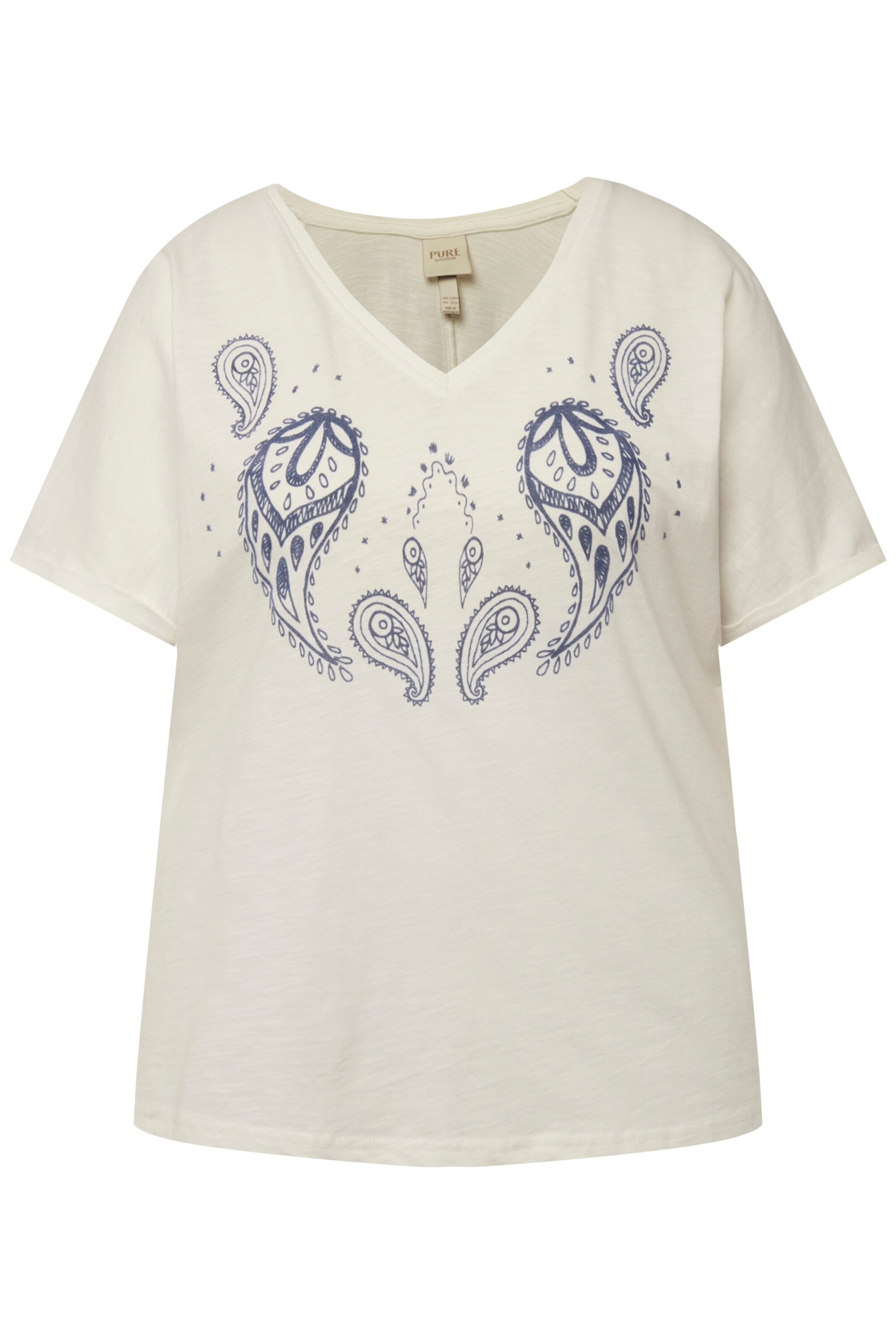 Ulla Popken Shirt in Beige: voorkant