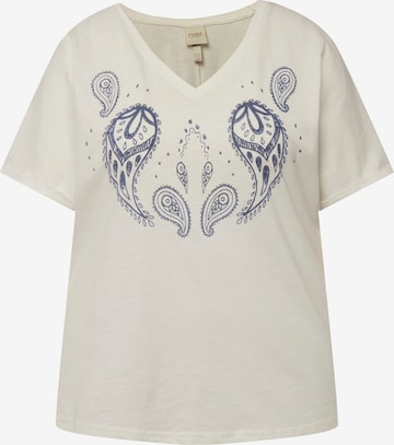 Ulla Popken Shirt in Beige: voorkant