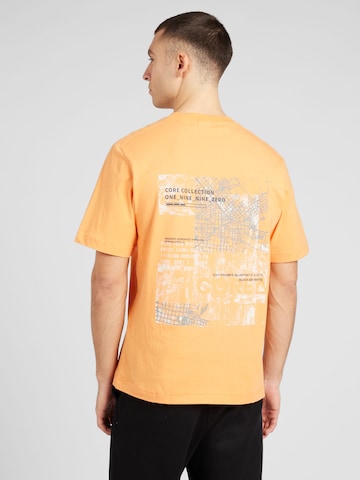 JACK & JONES - Camiseta 'SIGNAL' en naranja: frente