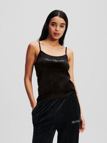 Karl Lagerfeld - Top en negro: frente