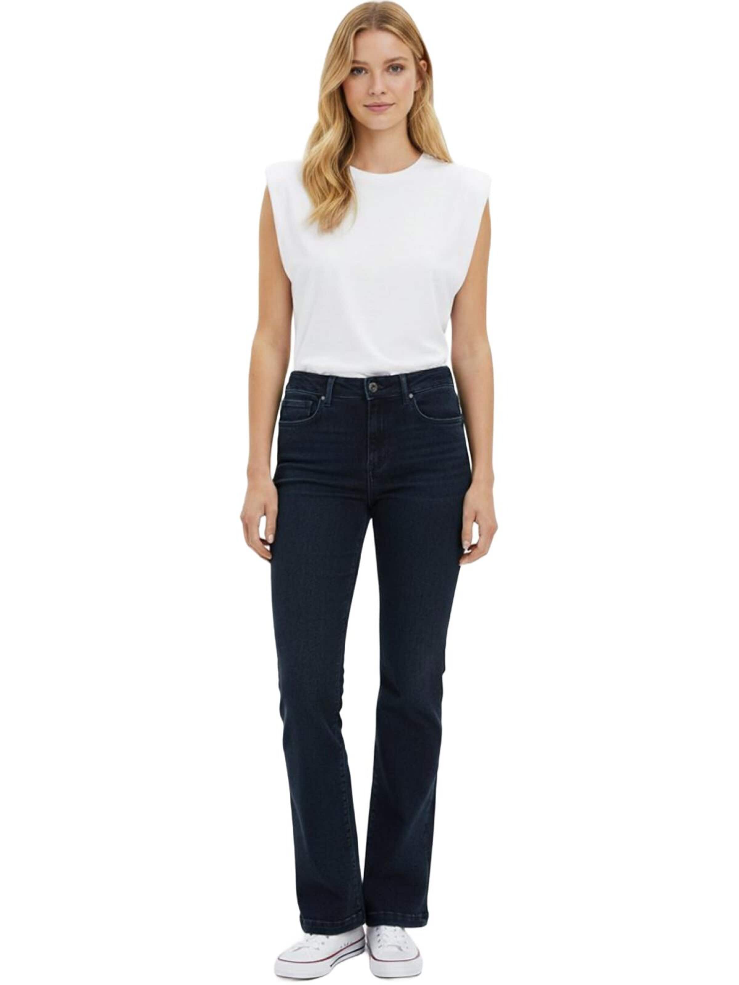 LTB Jeans - Acampanado Vaquero 'LTB Jeans Fallon 400 Jeanshose mit mittelhohem Bund und ausgestelltem Bein' en azul: frente