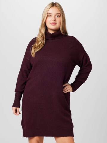 Abito in maglia 'Brilliant' di Vero Moda Curve in rosso: frontale