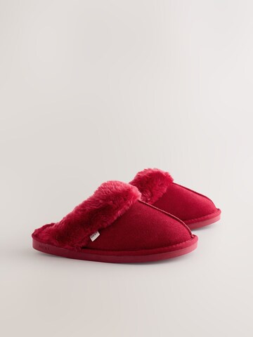 Pantoufle Next en rouge