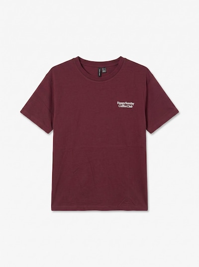 VERO MODA Shirt 'VMPAULINA THEA' in XS in Wine red / White, Item view