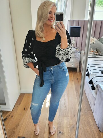 RYC by Angelina Kirsch Bluse in Schwarz