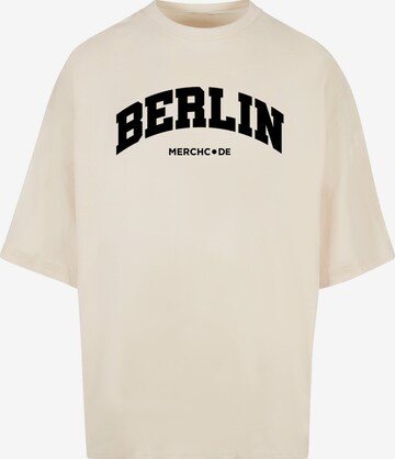 Merchcode Shirt 'Berlin' in Wit: voorkant