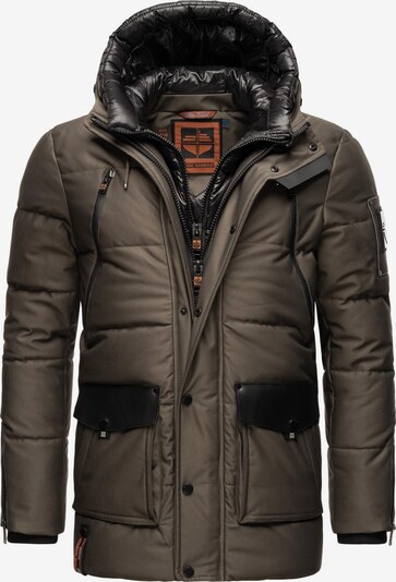 STONE HARBOUR Winter Jacket 'Mitjaa' in Muddy colored / Black, Item view