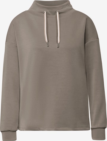 STREET ONE Sweatshirt in Braun: Vorderseite