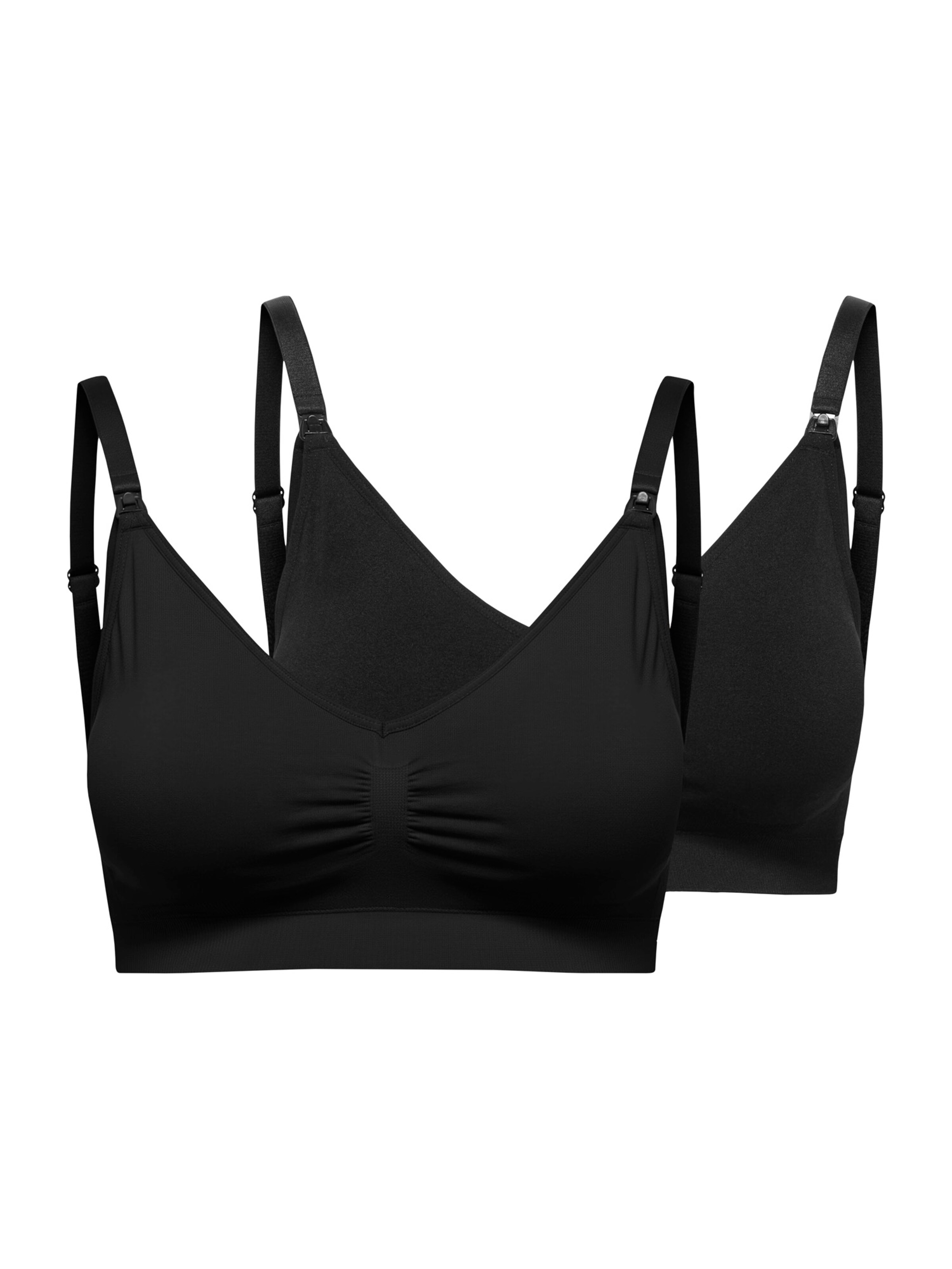 Only Maternity Bustier Still-BH 'OLMROSIE' in Schwarz: Vorderseite
