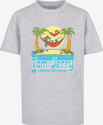 ABSOLUTE CULT Shirt 'Tom and Jerry - Hammock Dreams' in Grey: front