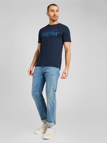 MUSTANG T-Shirt 'Alex C' in Blau