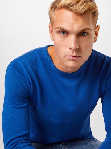 TOM TAILOR Regular Fit Pullover in Blau