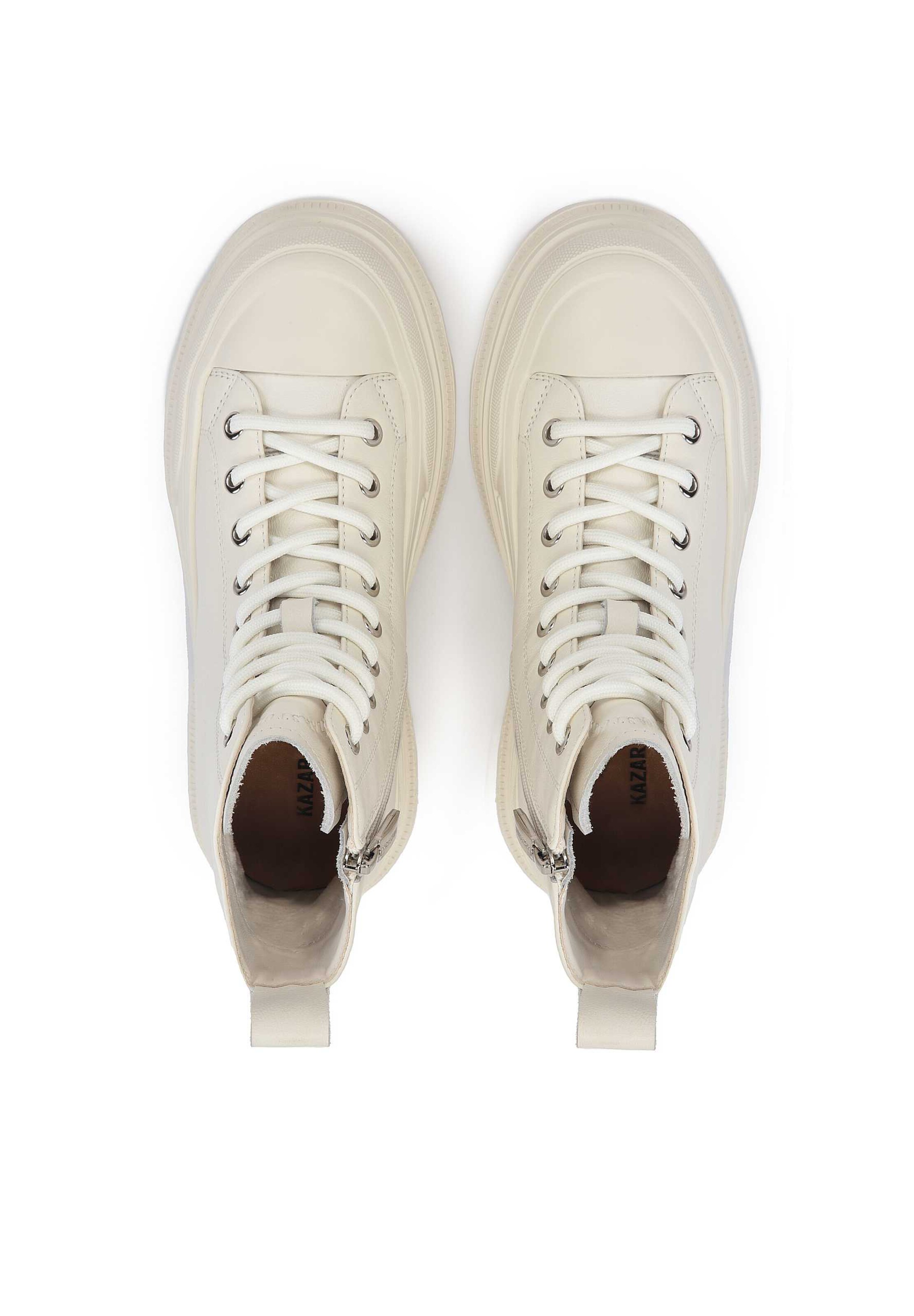 Kazar Studio Lace-up bootie in White