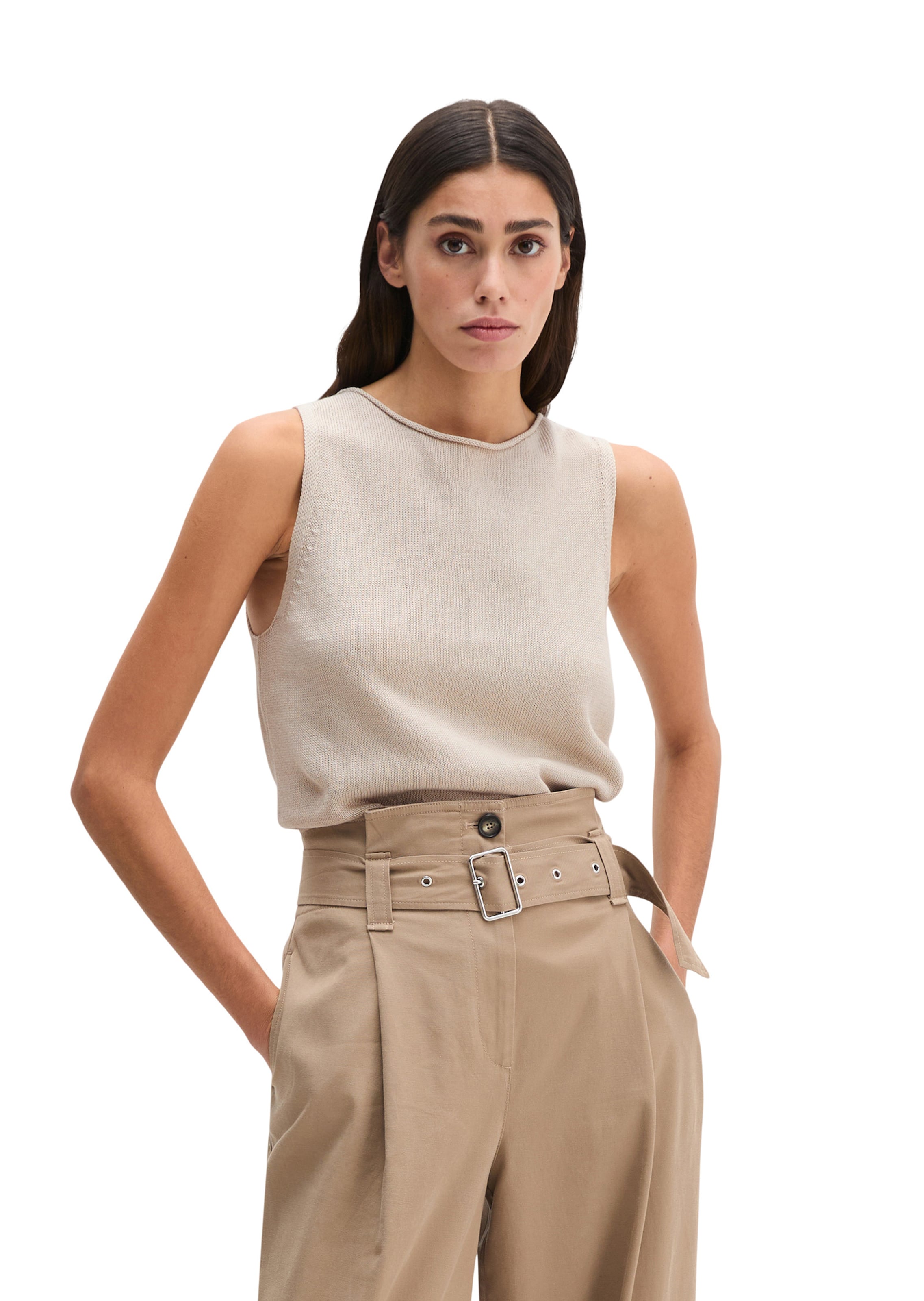 Marc O'Polo Knitted top in Grey: front