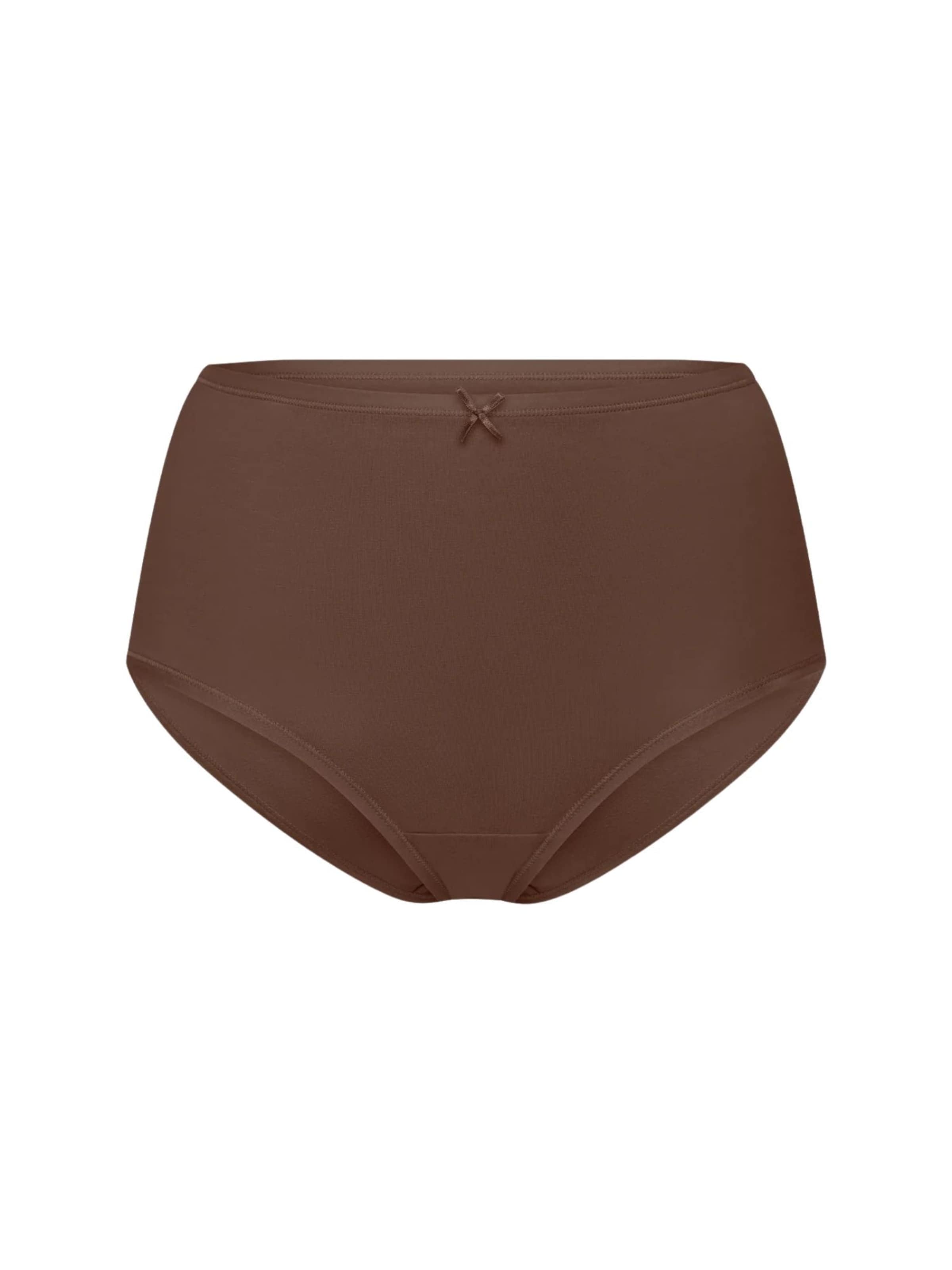 cfab (formerly creamy fabrics) Panty 'High Waist Cotton' in Brown, Item view
