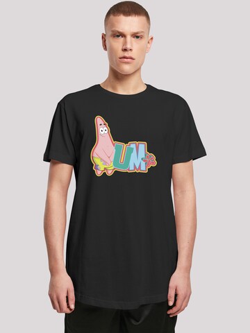 F4NT4STIC Shirt 'Spongebob' in Zwart: voorkant