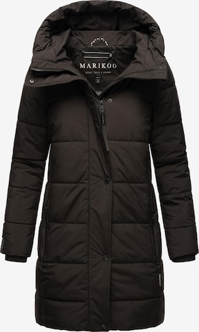 MARIKOO Winter coat 'Karumikoo XVI' in Black: front