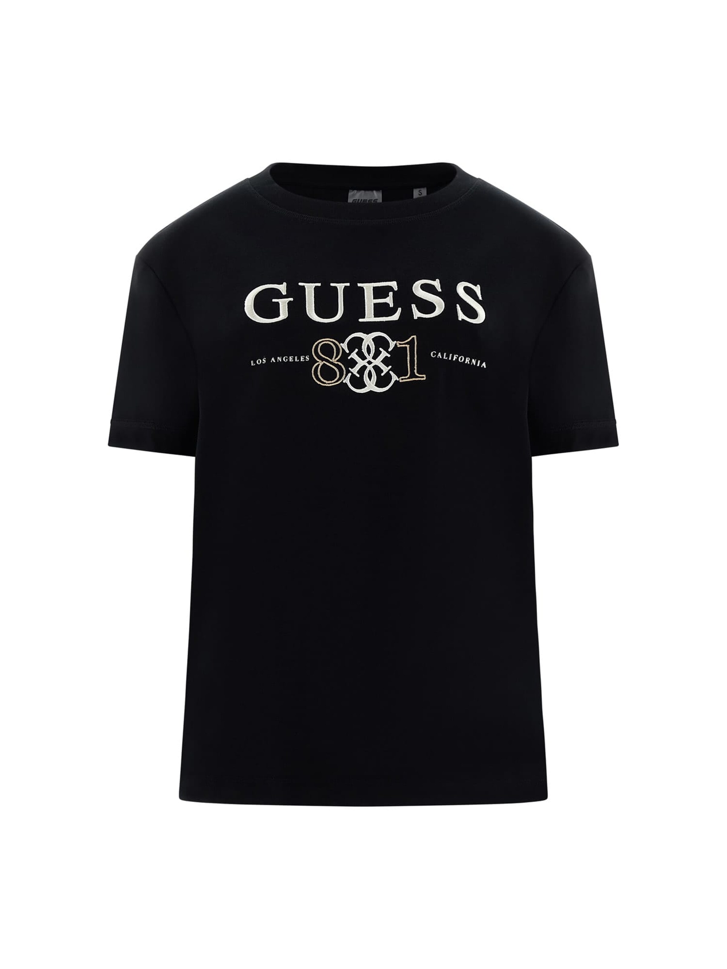GUESS T-Shirt in Schwarz: Vorderseite