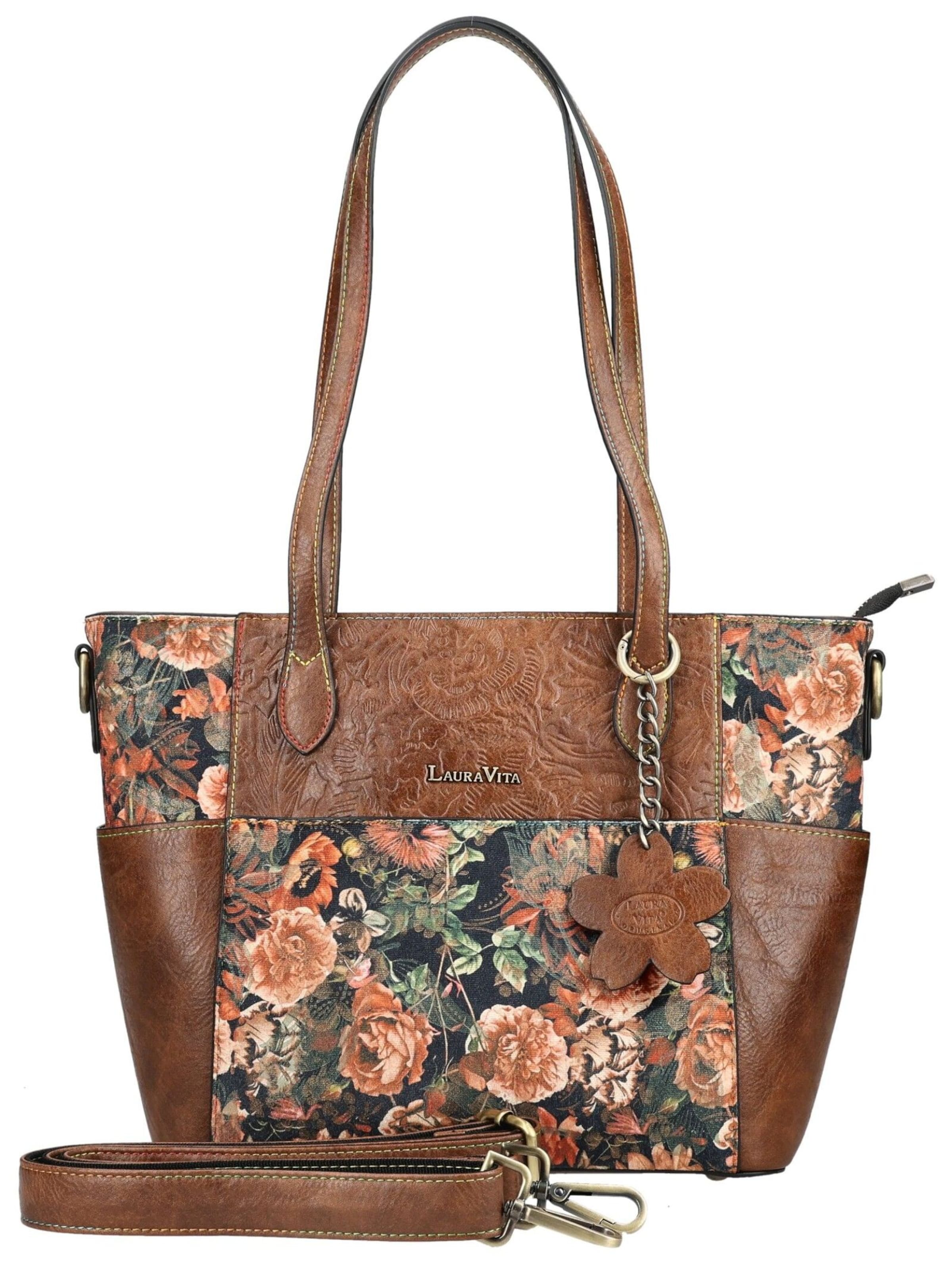 Laura Vita Handtasche in Braun: Vorderseite