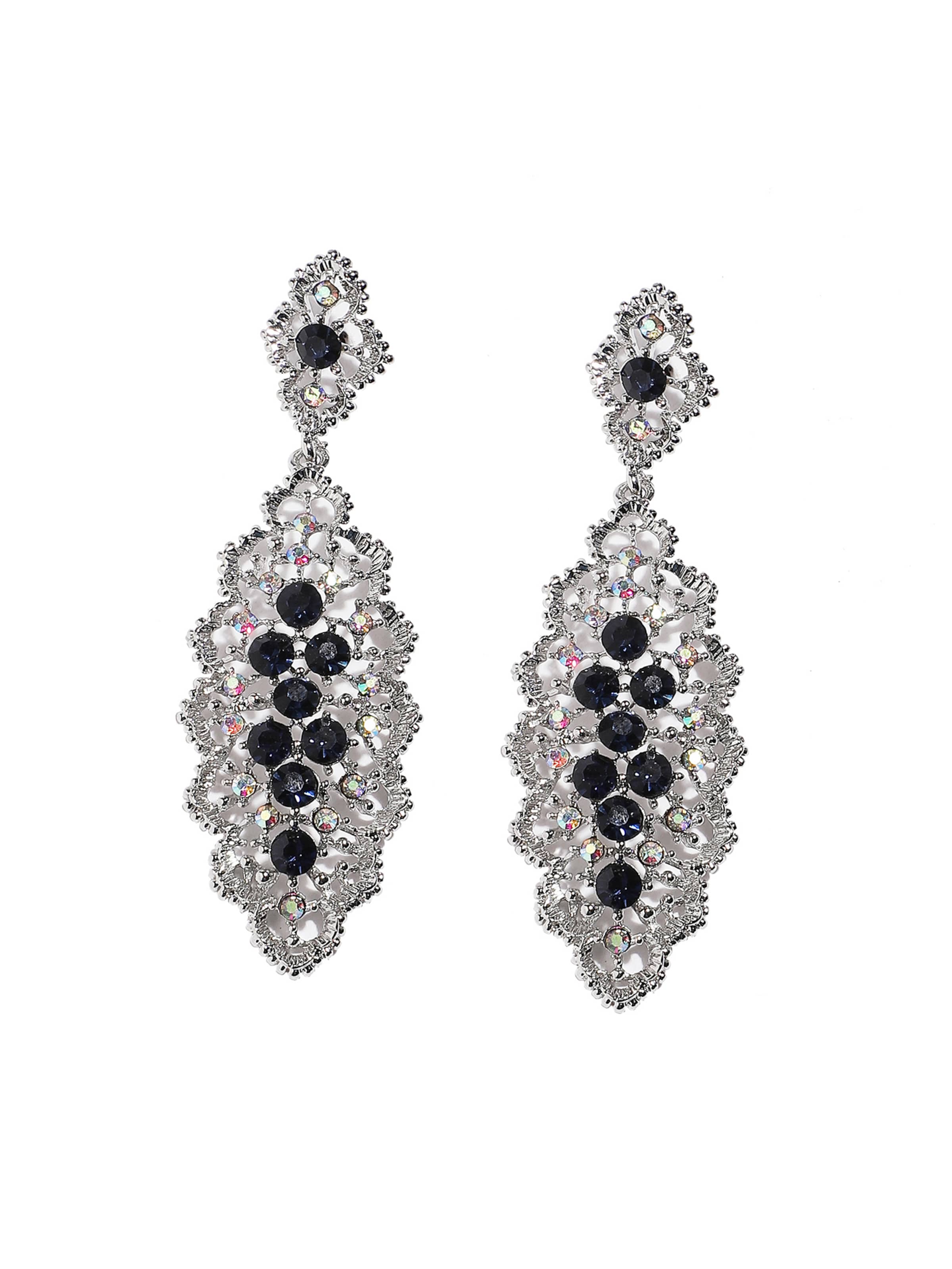 SOHI Náušnice ' Antoinette ' – stříbrná: přední strana