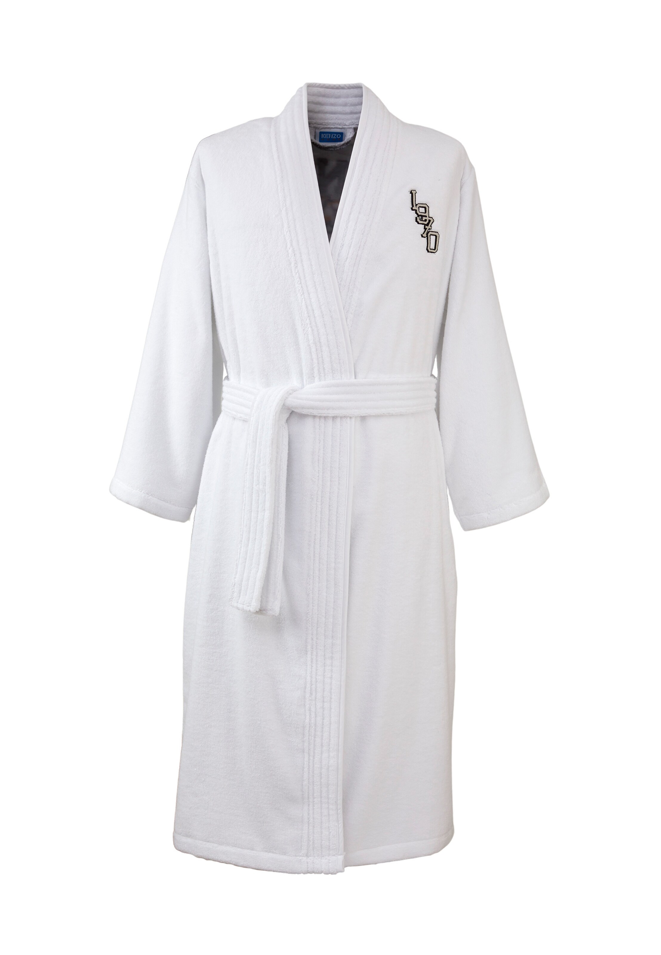 Kenzo Home Long Bathrobe in White: front