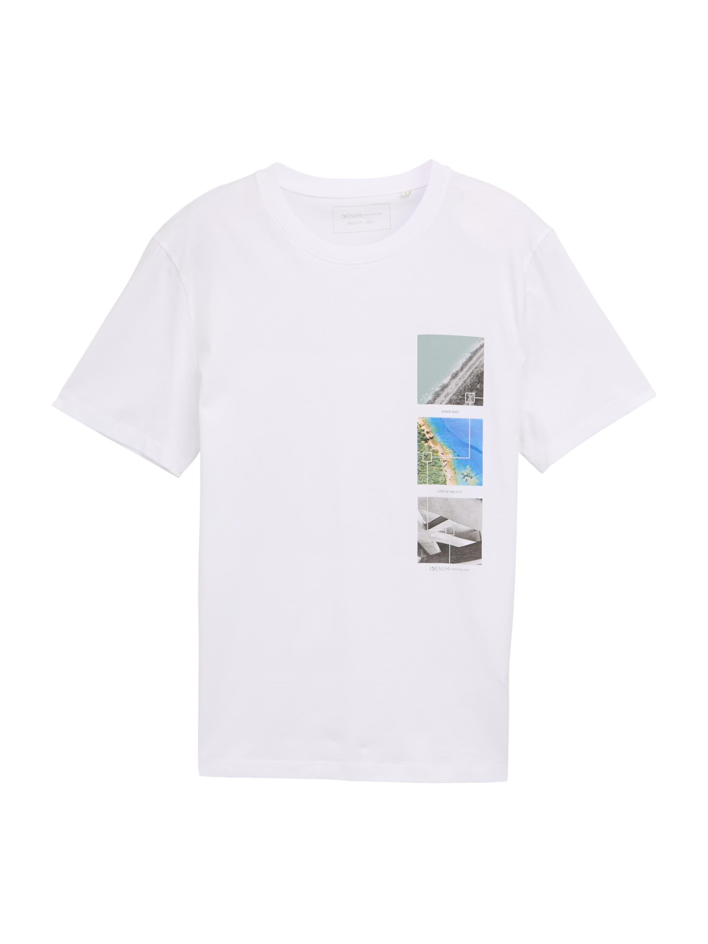 TOM TAILOR DENIM Shirt in White: front