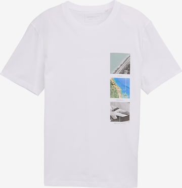 TOM TAILOR DENIM T-Shirt in Weiß: Vorderseite