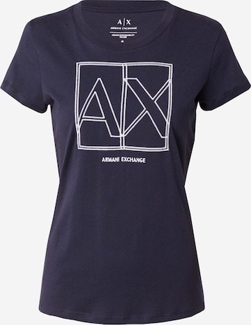 T-shirt ARMANI EXCHANGE en bleu : devant
