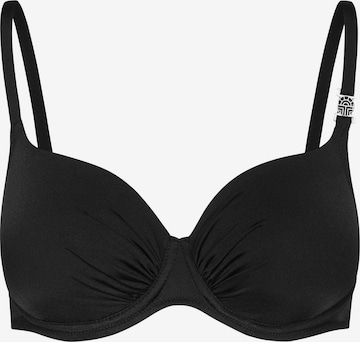 FÉRAUD PARIS Bikini Top ' Basic ' in Black: front