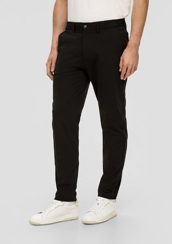 Effilé Pantalon s.Oliver en noir : devant
