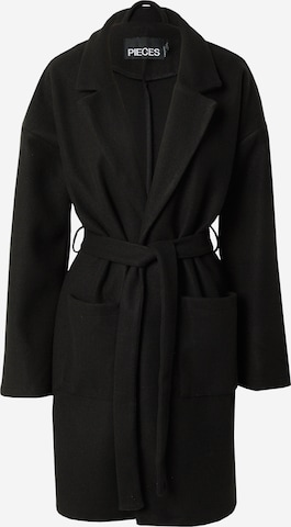 PIECESPrijelazni kaput - crna boja: prednji dio