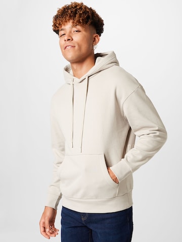 TOM TAILOR DENIM Sweatshirt in Beige: front