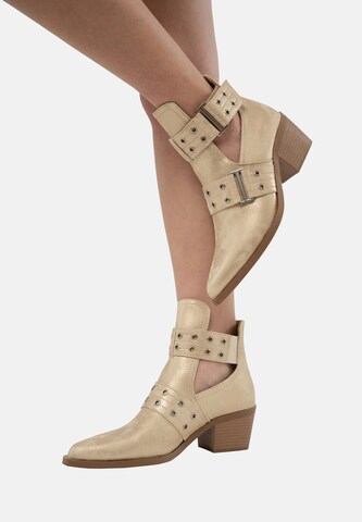 Salinyang Ankelstøvler i guld