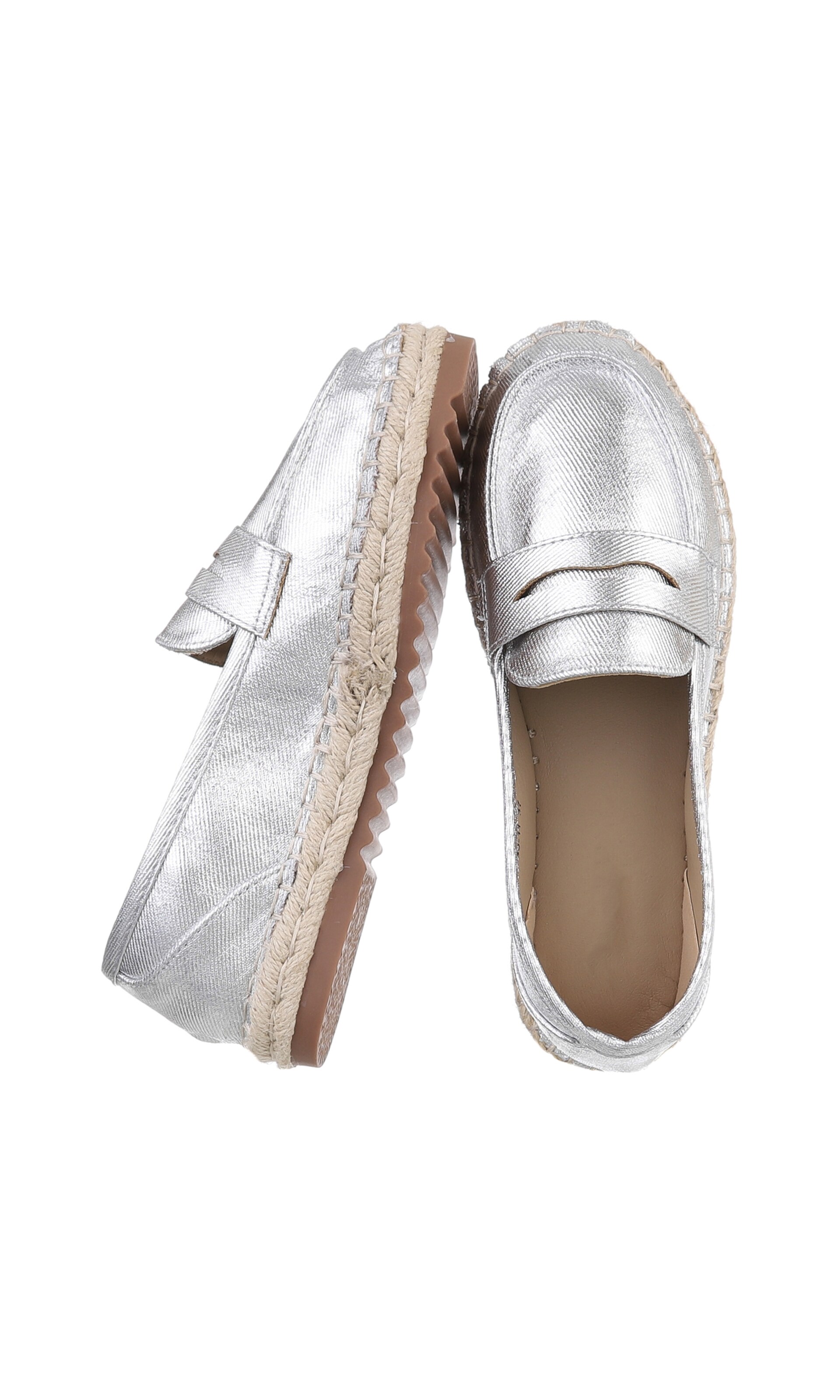 Ital-Design Espadrilles in Silber